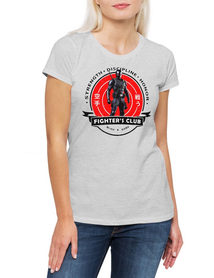 Urban Backwoods Print-Shirt Fighter's Club Snake II Damen T-Shirt Joe Action Ninja GI Eyes G.I. (1-tlg) Force Martial Arts Yo von Urban Backwoods
