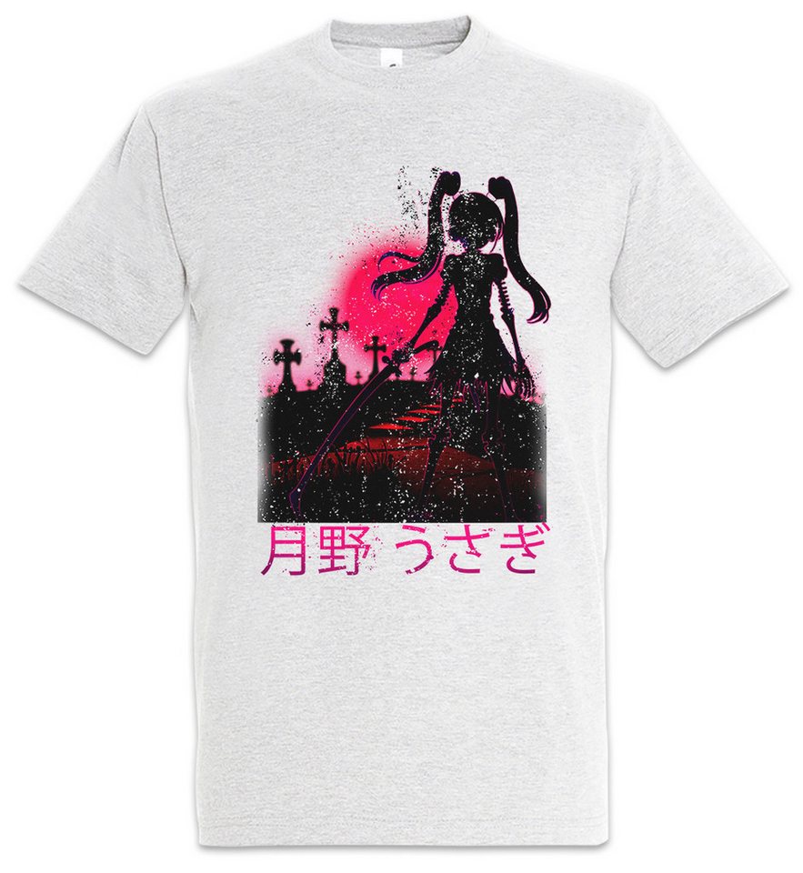 Urban Backwoods Print-Shirt Full Moon Cemetary Herren T-Shirt Anime Horror Sailor Girl Usagi (1-tlg) Tsukino Princess Serenity Wild von Urban Backwoods