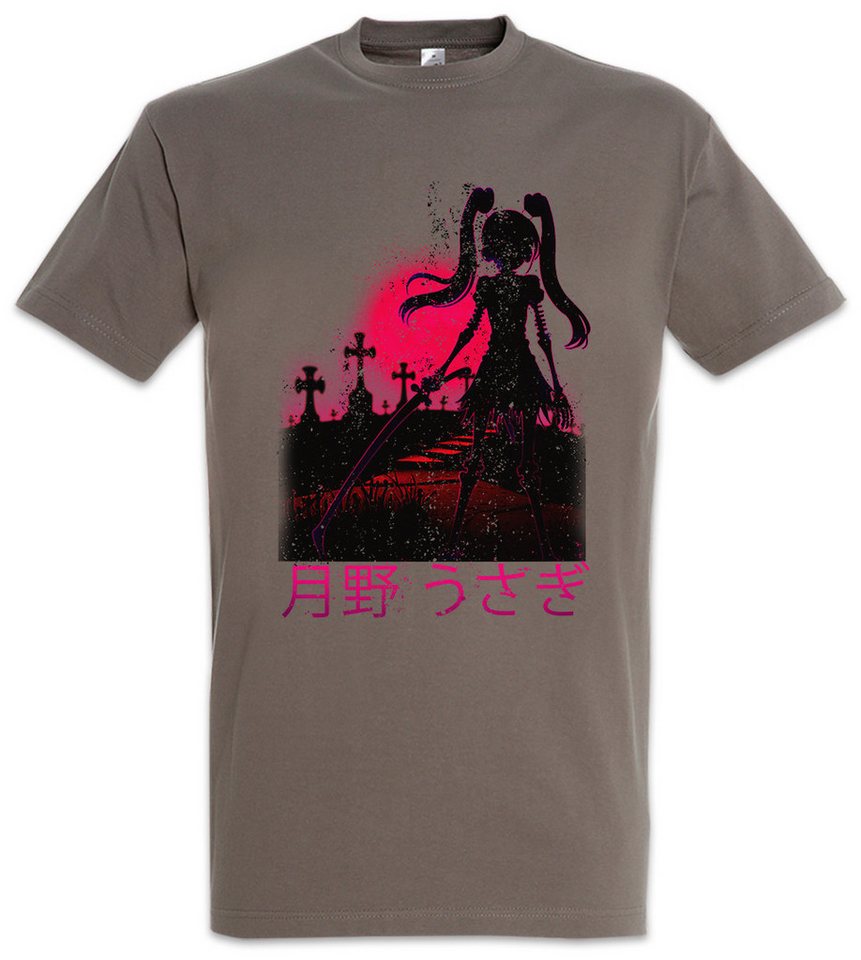 Urban Backwoods Print-Shirt Full Moon Cemetary Herren T-Shirt Anime Horror Sailor Girl Usagi (1-tlg) Tsukino Princess Serenity Wild von Urban Backwoods