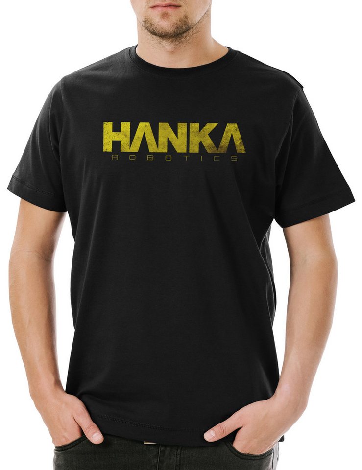 Urban Backwoods Print-Shirt Hanka Logo Herren T-Shirt Ghost Company Sign Logo in the Sign Shell (1-tlg) Insignia Zeichen Cartoon Anime von Urban Backwoods