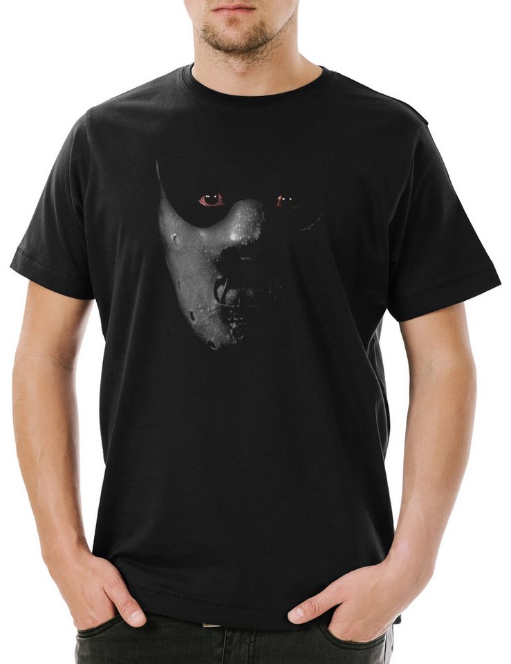 Urban Backwoods Print-Shirt Hannibal Mask Herren T-Shirt Schweigen Face Der Roter Lämmer Maske (1-tlg) Drache Red Lecter Dragon von Urban Backwoods