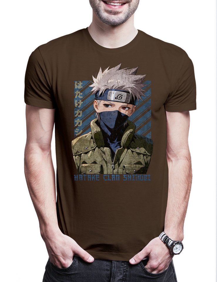 Urban Backwoods Print-Shirt Hatake Clan Herren T-Shirt Shinobi System Anime Naruto Dattebayo (1-tlg) Sakura Kakashi Haruno Anime von Urban Backwoods