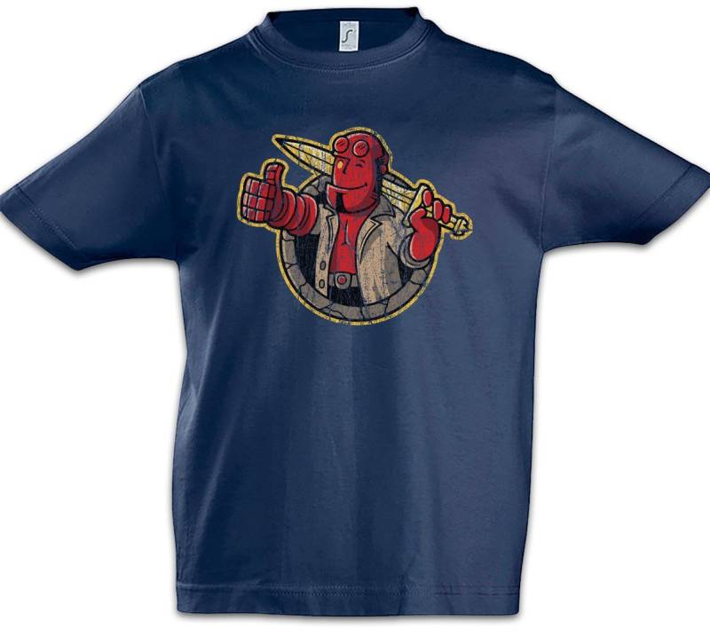 Urban Backwoods Print-Shirt Hell B Kinder T-Shirt Agent Logo Movie Hellboy Mike Mignola Boy Anung (1-tlg) Un Rama Comic Paranormal von Urban Backwoods