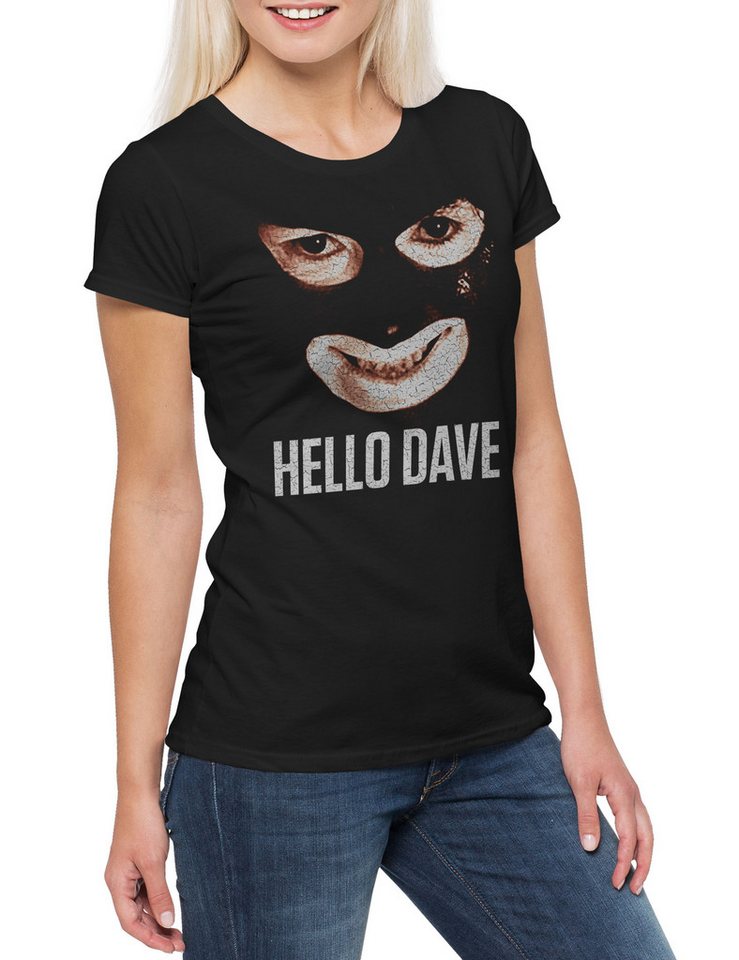 Urban Backwoods Print-Shirt Hello Dave Damen T-Shirt League Gentlemen Hallo Dave Le Club Mayor (1-tlg) Larry Vaughan Des Gentlemen von Urban Backwoods