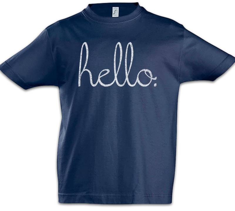 Urban Backwoods Print-Shirt Hello II Kinder T-Shirt Fun Geek Nerd Science Lehrer Scientist Mathe (1-tlg) Gymnasium Wissenschaft Mathelehrer Mathe von Urban Backwoods