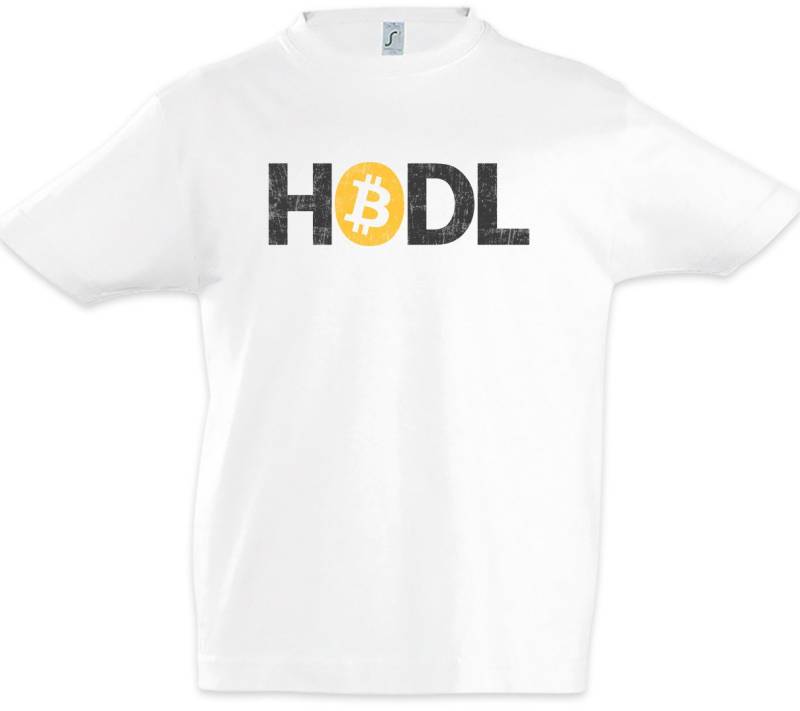 Urban Backwoods Print-Shirt Hodl I Kinder T-Shirt Crypto Bitcoin Currencies Kryptowährung Krypto (1-tlg) Cash Digital Bank Währung von Urban Backwoods