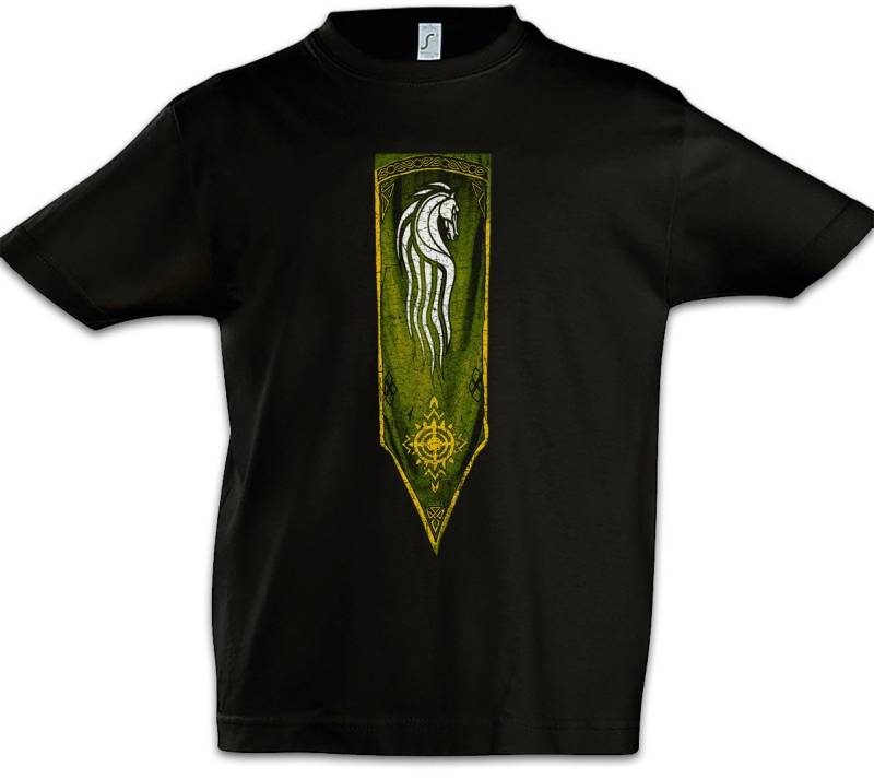 Urban Backwoods Print-Shirt Horse Banner Kinder T-Shirt Lord of Rohan Horse The Middle-Earth Rings (1-tlg) Herr Theoden Ringe Riders von Urban Backwoods