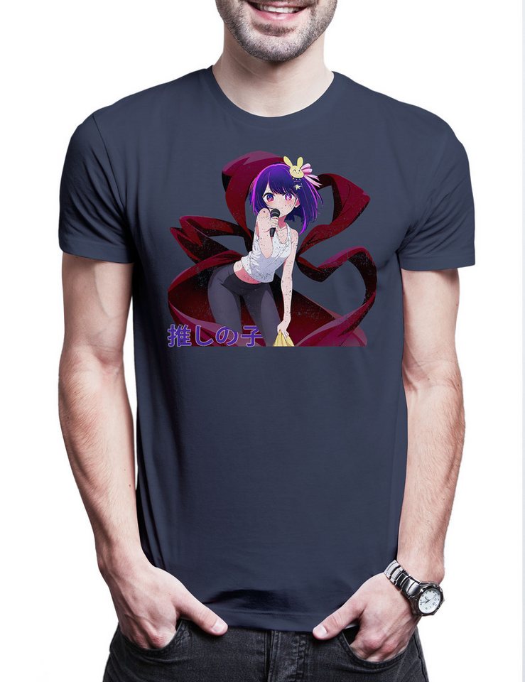 Urban Backwoods Print-Shirt Hoshino Girl Herren T-Shirt Anime Ko Ruby Oshi No Sarina Tendouji The (1-tlg) Idol's Children Pop Idols von Urban Backwoods