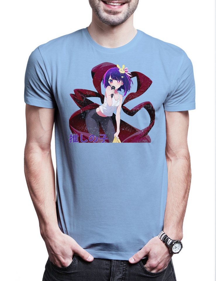 Urban Backwoods Print-Shirt Hoshino Girl Herren T-Shirt Anime Ko Ruby Oshi No Sarina Tendouji The (1-tlg) Idol's Children Pop Idols von Urban Backwoods