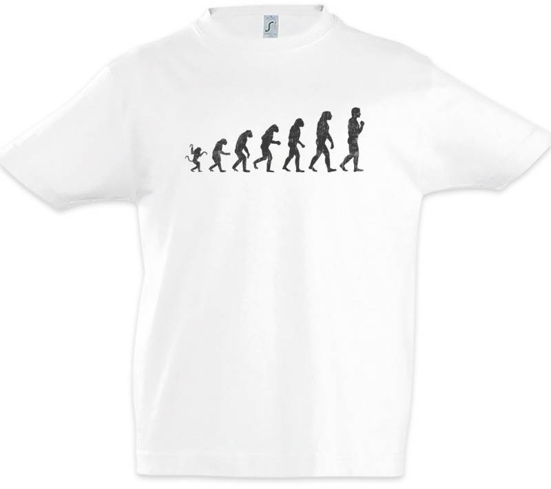 Urban Backwoods Print-Shirt Human Evolution Kinder T-Shirt Fun Geek Nerd Cyborg Human Menschliche (1-tlg) Charles Darwin Wissenschaftler Scientist von Urban Backwoods