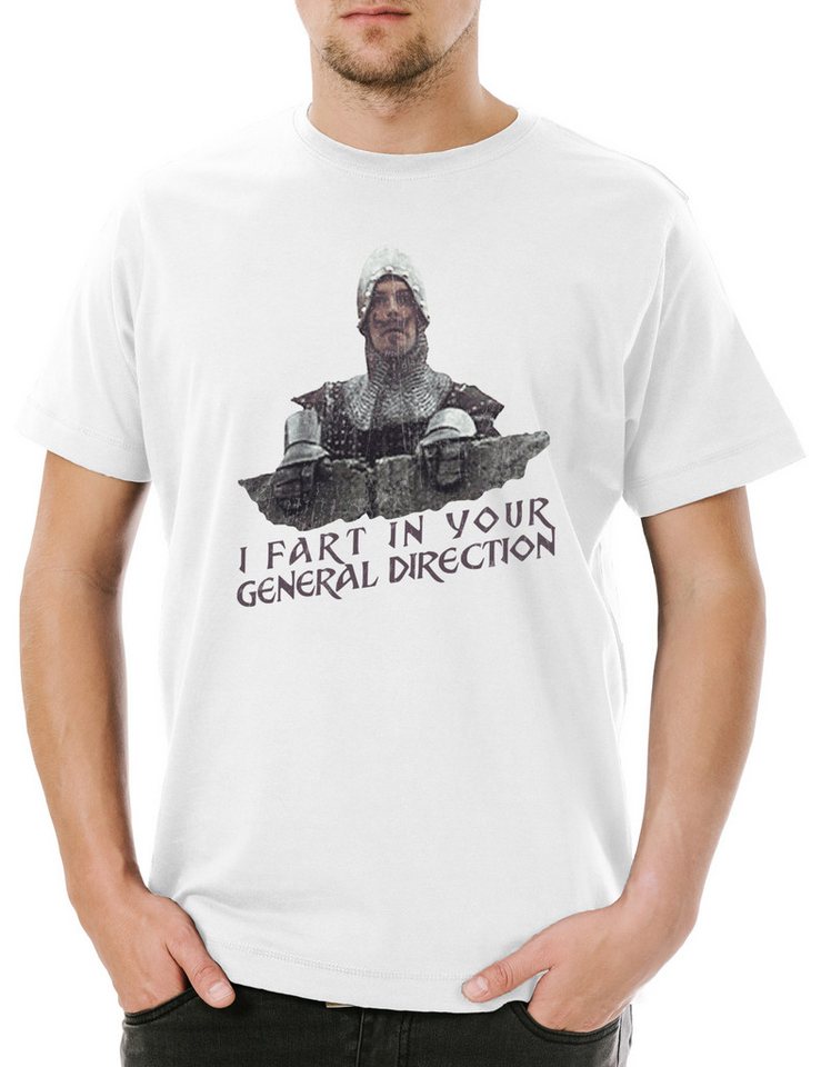 Urban Backwoods Print-Shirt I Fart In Your General Direction Herren T-Shirt Monty Fun NI Python (1-tlg) Schwarzer Ritter Black Knights von Urban Backwoods