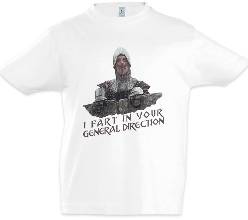 Urban Backwoods Print-Shirt I Fart In Your General Direction Kinder T-Shirt Monty Fun NI Python (1-tlg) Schwarzer Ritter Black Knights von Urban Backwoods