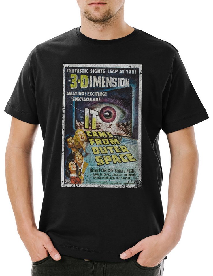 Urban Backwoods Print-Shirt It Came From Outer Space Herren T-Shirt Ufo Age Movie Alien Area 51 (1-tlg) Fliegend Untertasse Flying Saucer von Urban Backwoods