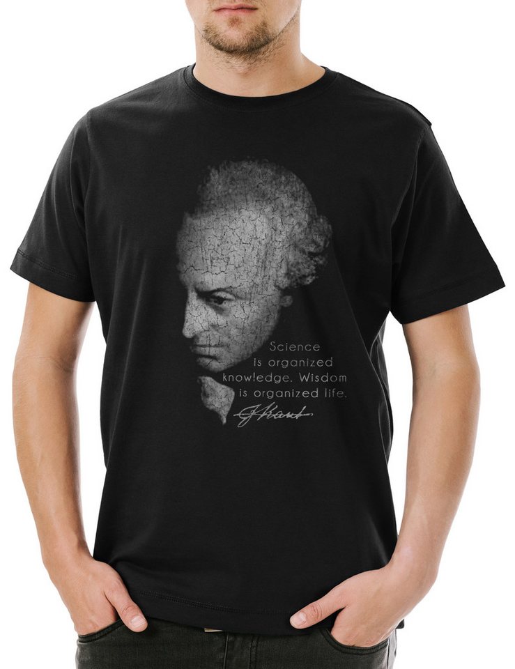 Urban Backwoods Print-Shirt Kant Sciene Herren T-Shirt Immanuel Philosophie Philosoph Aufklärung (1-tlg) Wissenschaft Ästhetik Ethik Philosopher von Urban Backwoods