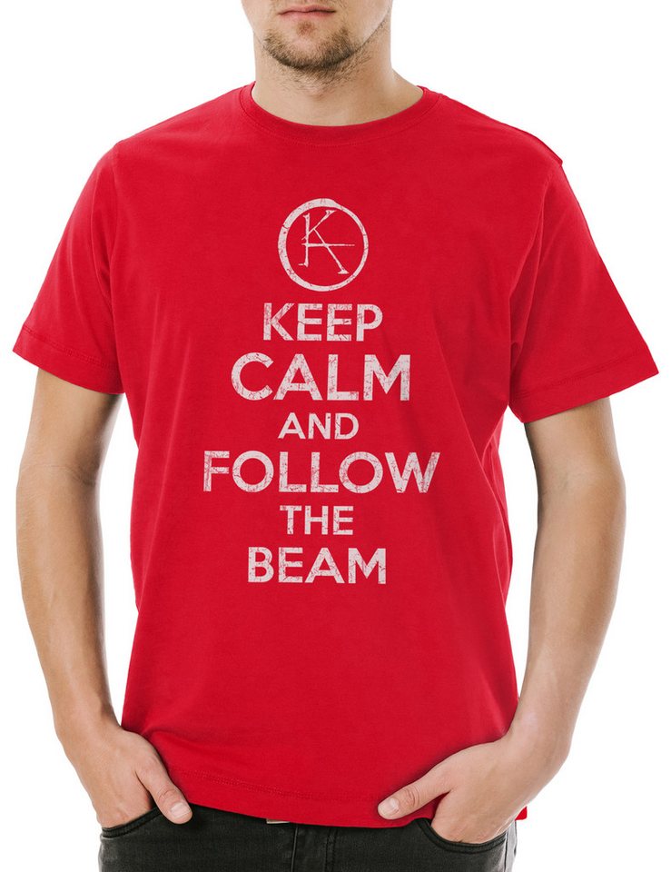 Urban Backwoods Print-Shirt Keep Calm And Follow The Beam Herren T-Shirt Der Dunkle The Dark Turm (1-tlg) Insignia Logo Tower Sign von Urban Backwoods