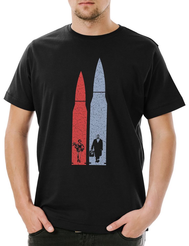 Urban Backwoods Print-Shirt L & M Herren T-Shirt der The Fun Profi Professional Movie Film Léon (1-tlg) Leon Bullet Bullets Mathilda von Urban Backwoods