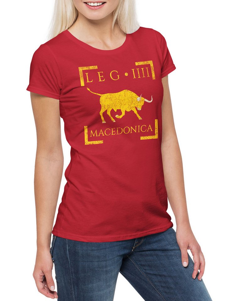 Urban Backwoods Print-Shirt Legio IIII Macedonica Damen T-Shirt Rom Rome Roman Legion Römisches (1-tlg) Reich Empire Julius Caesar von Urban Backwoods
