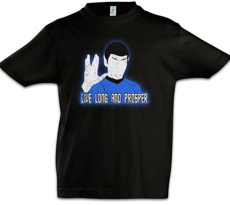 Urban Backwoods Print-Shirt Long And Prosper Hand Kinder T-Shirt Live Spock Star Raumschiff (1-tlg) Science Fiction U.S.S. Trek von Urban Backwoods