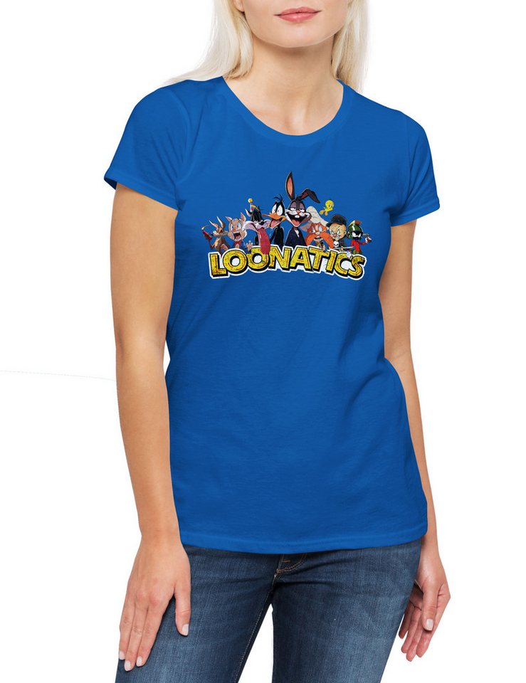 Urban Backwoods Print-Shirt Loonatics Damen T-Shirt Logo Toon Cartoon Comic Bugs Bunny Pig (1-tlg) Yosemite Porky Bird Cat von Urban Backwoods