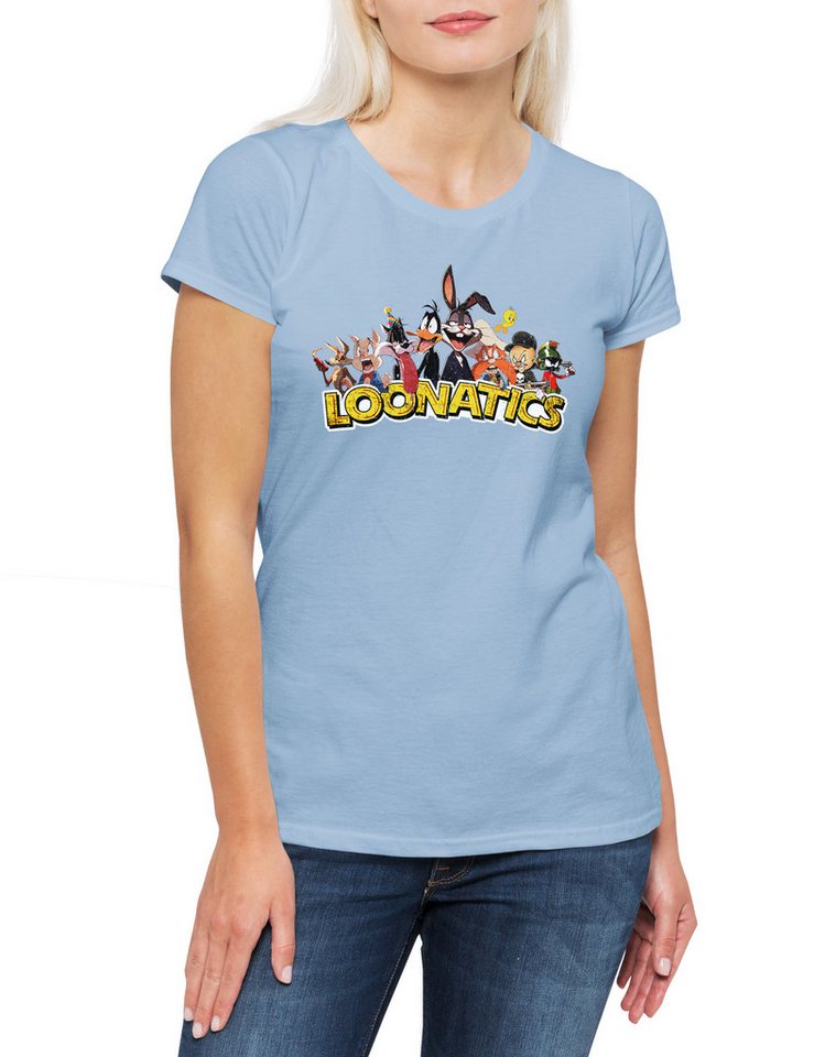 Urban Backwoods Print-Shirt Loonatics Damen T-Shirt Logo Toon Cartoon Comic Bugs Bunny Pig (1-tlg) Yosemite Porky Bird Cat von Urban Backwoods