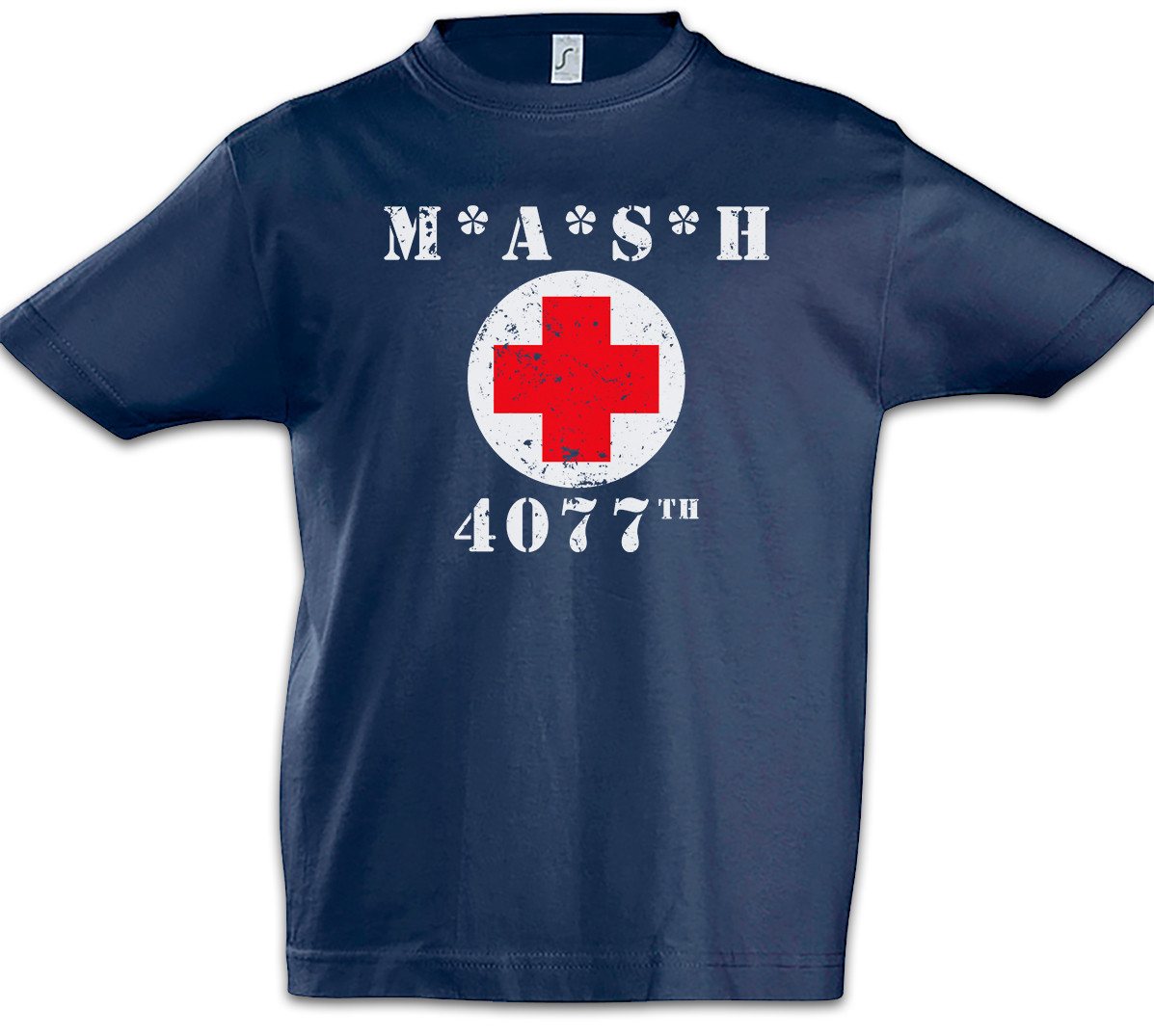 Urban Backwoods Print-Shirt MASH Logo Kinder T-Shirt 4077th M.A.S.H. Army Symbol TV Doctors Series (1-tlg) Serie Larry Gelbart Mobile von Urban Backwoods