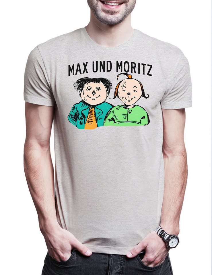 Urban Backwoods Print-Shirt Max und Moritz Herren T-Shirt Wilhelm Lausbuben Klassiker Busch (1-tlg) Gedicht Buch Bild 19. von Urban Backwoods