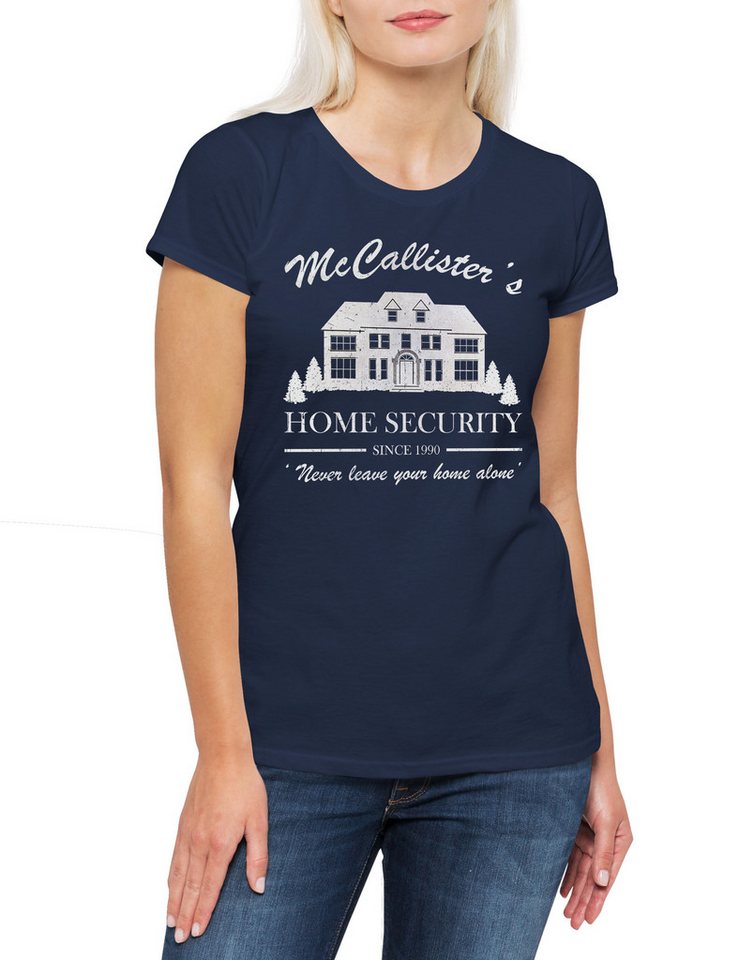 Urban Backwoods Print-Shirt McCallister Home Security Damen T-Shirt Zuhaus Kevin Alone Allein (1-tlg) X-Mas Christmas Weihnachten Movie von Urban Backwoods