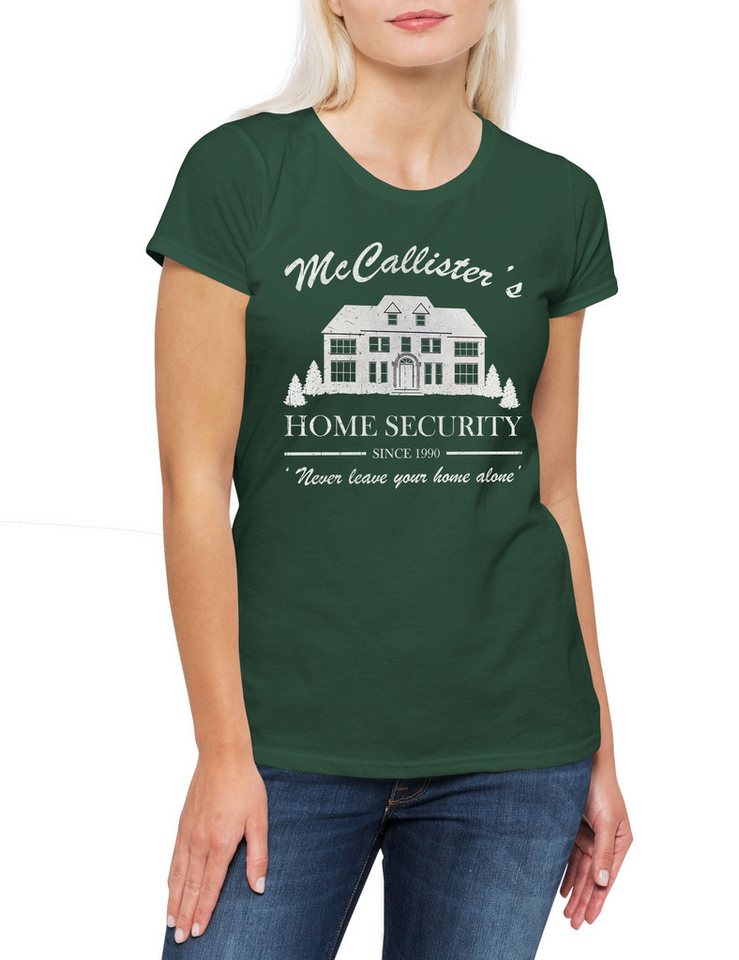 Urban Backwoods Print-Shirt McCallister Home Security Damen T-Shirt Zuhaus Kevin Alone Allein (1-tlg) X-Mas Christmas Weihnachten Movie von Urban Backwoods