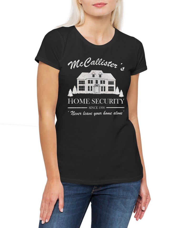 Urban Backwoods Print-Shirt McCallister Home Security Damen T-Shirt Zuhaus Kevin Alone Allein (1-tlg) X-Mas Christmas Weihnachten Movie von Urban Backwoods