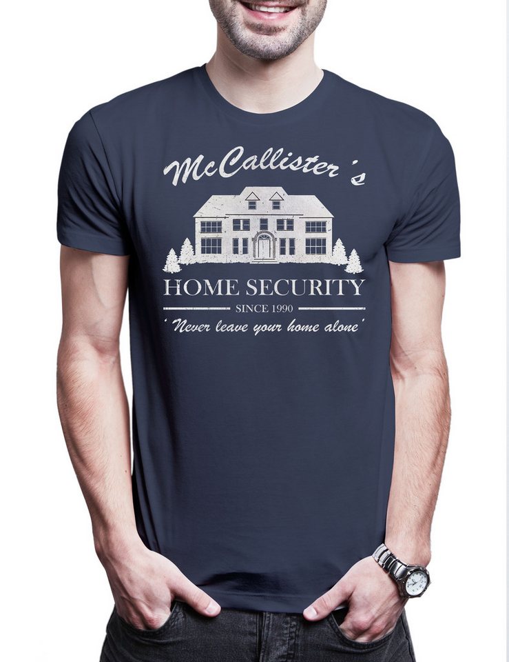 Urban Backwoods Print-Shirt McCallister Home Security Herren T-Shirt Zuhaus Kevin Alone Allein (1-tlg) X-Mas Christmas Weihnachten Movie von Urban Backwoods