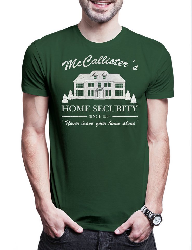 Urban Backwoods Print-Shirt McCallister Home Security Herren T-Shirt Zuhaus Kevin Alone Allein (1-tlg) X-Mas Christmas Weihnachten Movie von Urban Backwoods