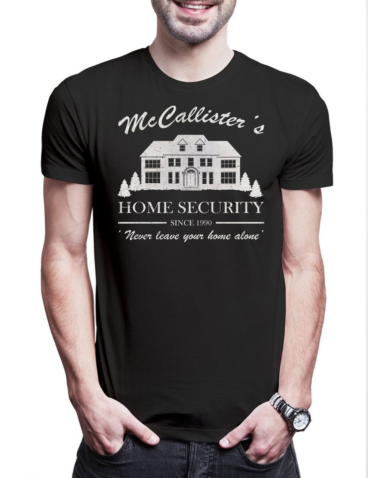 Urban Backwoods Print-Shirt McCallister Home Security Herren T-Shirt Zuhaus Kevin Alone Allein (1-tlg) X-Mas Christmas Weihnachten Movie von Urban Backwoods