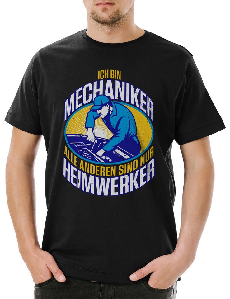 Urban Backwoods Print-Shirt Mechaniker Auto Herren T-Shirt Schrauber Mechatroniker KfZ Car Tuning (1-tlg) Werkstatt Meister Fun Beruf von Urban Backwoods
