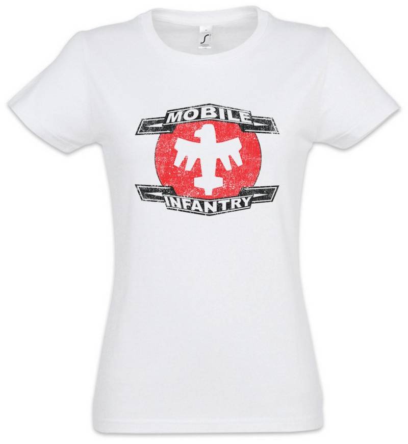 Urban Backwoods Print-Shirt Mobile Infantry Logo Damen T-Shirt Federation Flag Starship Movie (1-tlg) Troopers Fahne Logo Zeichen von Urban Backwoods