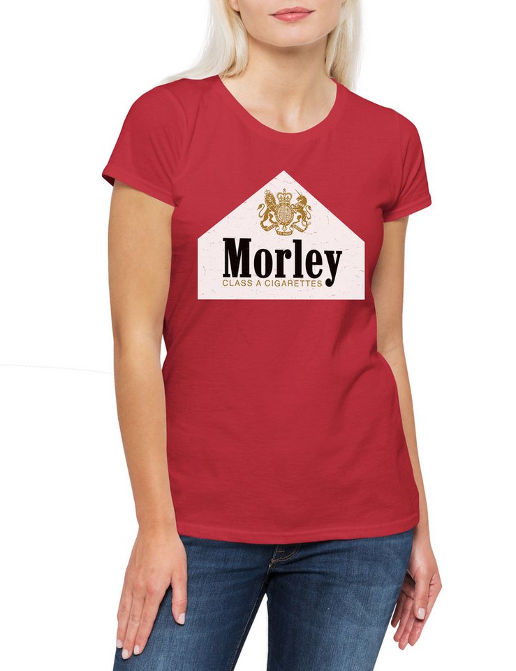 Urban Backwoods Print-Shirt Morley Cigarettes Damen T-Shirt Axte Ufo Series Files X Series Scully (1-tlg) Raucher Mulder Zigaretten X-Files von Urban Backwoods
