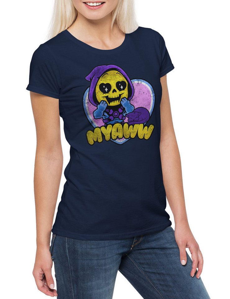 Urban Backwoods Print-Shirt Myaww Damen T-Shirt Masters He Comic Retro 80s Universe Man Sword (1-tlg) Power Grayskull Cartoon Retro von Urban Backwoods