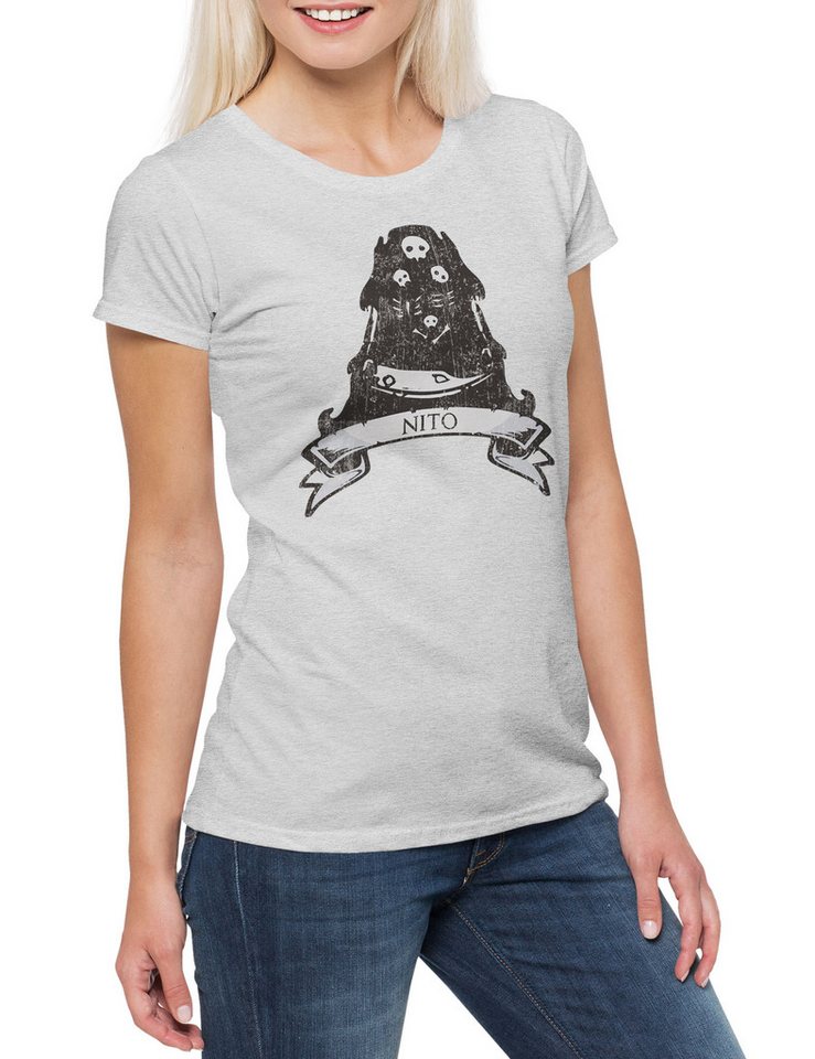 Urban Backwoods Print-Shirt Nito Damen T-Shirt Gravelord Dark Gamer Gaming Soul Souls Games Game (1-tlg) Geek Nerd Boss Lord von Urban Backwoods