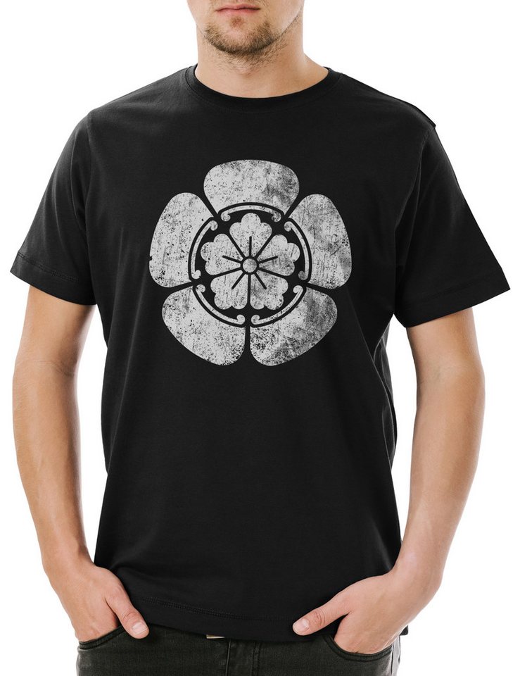 Urban Backwoods Print-Shirt Oda Clan Mon Logo Herren T-Shirt Shogunurai Ninja Shogunat Japan (1-tlg) Oda Nobunaga Edo Symbol von Urban Backwoods
