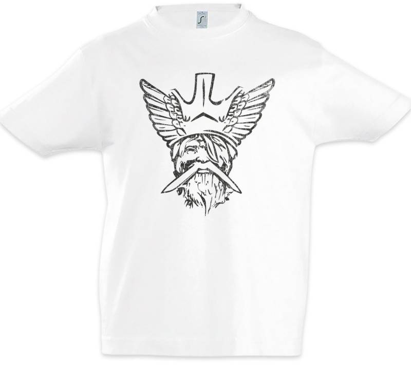 Urban Backwoods Print-Shirt Odhin V Kinder T-Shirt Odhins Wölfe Odin Wolves Paganism Newpaganism (1-tlg) Heidentum Odin Thor Mjölnir von Urban Backwoods