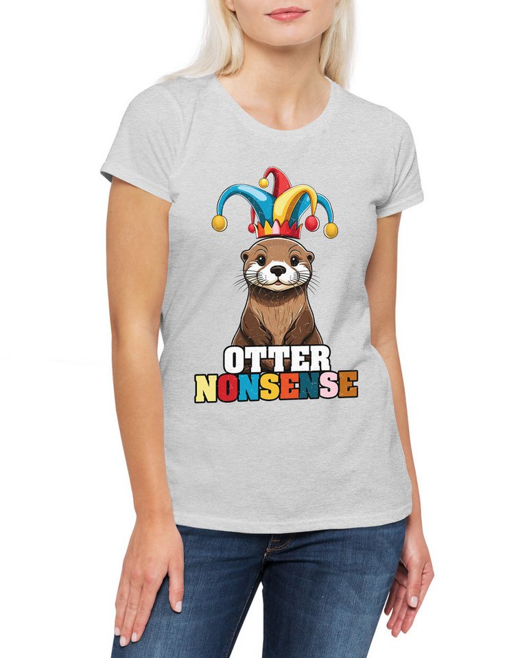 Urban Backwoods Print-Shirt Otter Nonsense Damen T-Shirt Other Slogan Wildlife lontra Nutria (1-tlg) Fischotter Seeotter Viral Meme von Urban Backwoods