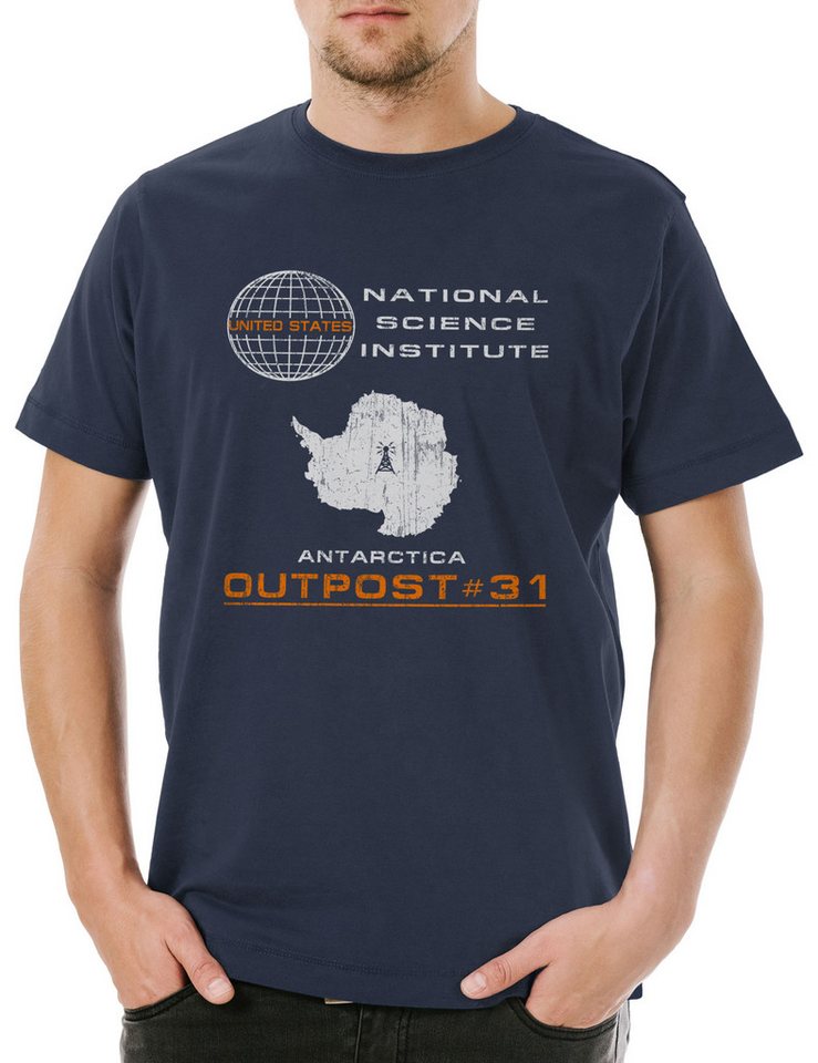 Urban Backwoods Print-Shirt Outpost 31 Herren T-Shirt Das Ding The Symbol Logo Thing Cthulhu 666 (1-tlg) Aus Einer Anderen Welt von Urban Backwoods