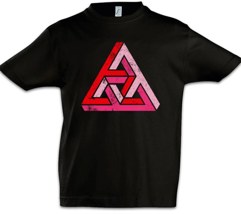 Urban Backwoods Print-Shirt Penrose Logo Sign I Kinder T-Shirt Big Geek Triangle Bang Freak TBBT (1-tlg) Theory Parkett Treppe Nerd von Urban Backwoods
