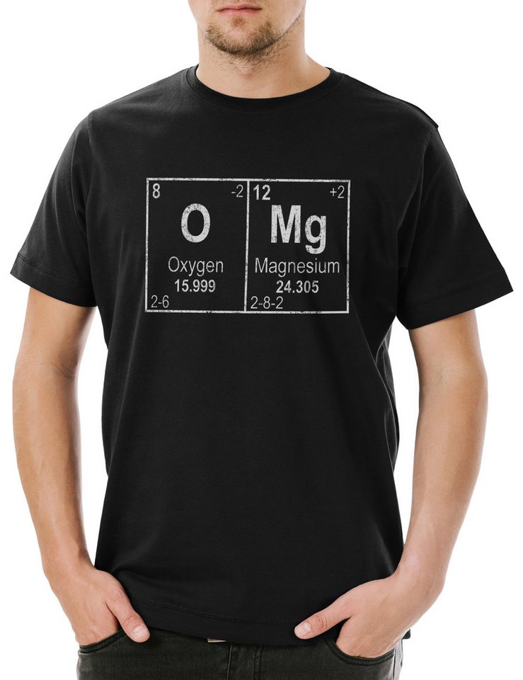 Urban Backwoods Print-Shirt Periodic System OMG Herren T-Shirt Periodensystem der Elemente (1-tlg) Elements Chemie Chemistry Lehrer von Urban Backwoods