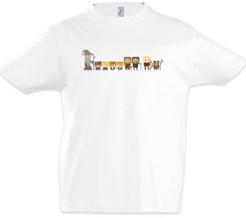 Urban Backwoods Print-Shirt Pixel Fellowship Kinder T-Shirt Lord Of Herr Der Mordor Gondor Frodo (1-tlg) Rings Ringe Symbol von Urban Backwoods
