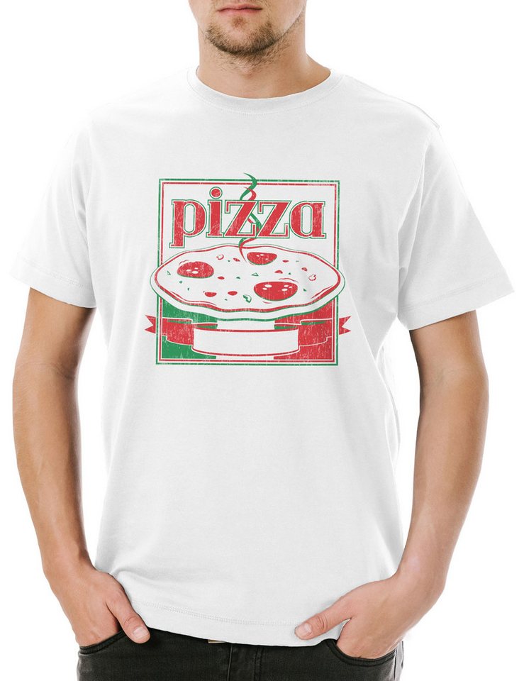 Urban Backwoods Print-Shirt Pizza Box III Herren T-Shirt Italia Pizzabäcker Pizzeria Maker Fun (1-tlg) Italien Trattoria Symbol Zeichen von Urban Backwoods