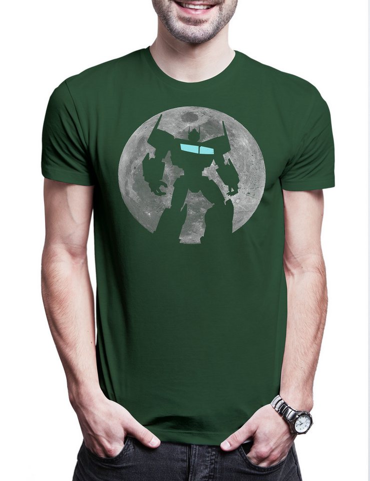 Urban Backwoods Print-Shirt Prime Moon Herren T-Shirt Truck Mond Optimus Leader Auto Robot Bot (1-tlg) Comic Kult Autobots Michael von Urban Backwoods