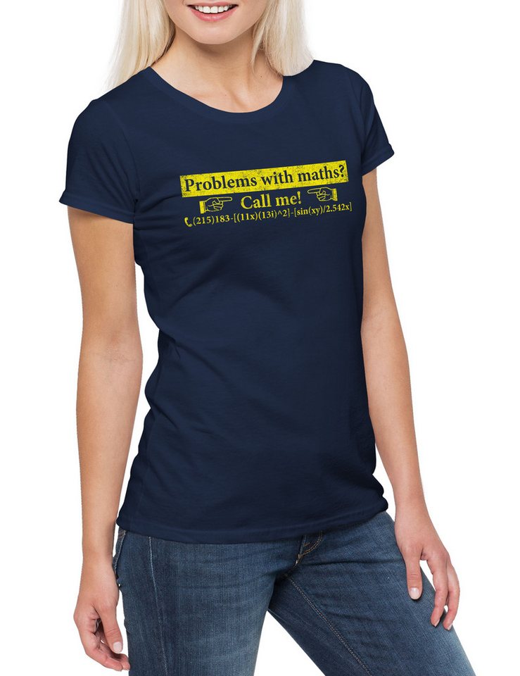 Urban Backwoods Print-Shirt Problem with Maths Damen T-Shirt Geek Nerd Fun Informatiker Mathe (1-tlg) Informatiker Lehrer Nerd Professor von Urban Backwoods