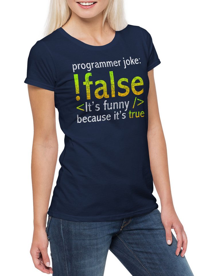 Urban Backwoods Print-Shirt Programmer Joke Damen T-Shirt Informatiker Informatik Computer Science (1-tlg) Scientist Internet Fun Nerd von Urban Backwoods
