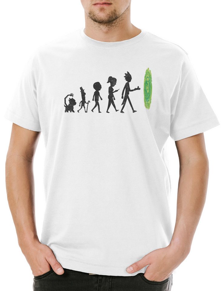 Urban Backwoods Print-Shirt R And M MultIVerse Herren T-Shirt Rick The Sanchez Beth Smith Jerry (1-tlg) Flash Rick Star Labs von Urban Backwoods