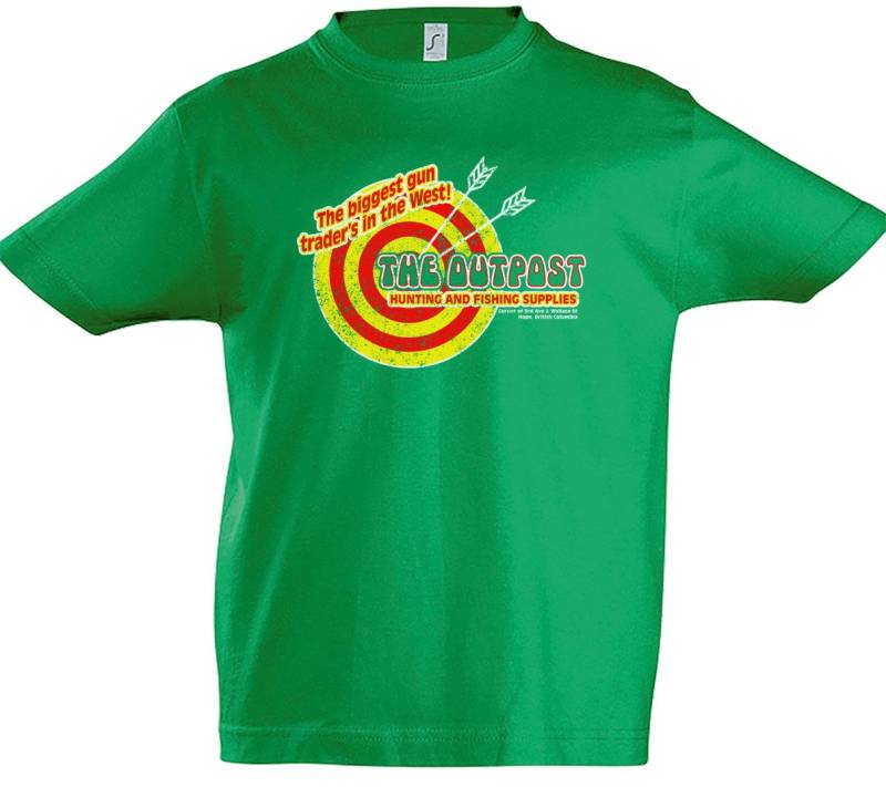 Urban Backwoods Print-Shirt R Outpost I Kinder T-Shirt John Bar Symbol Sign Zeichen Rambo Gun Shop (1-tlg) Logo Hunting and Fishing von Urban Backwoods